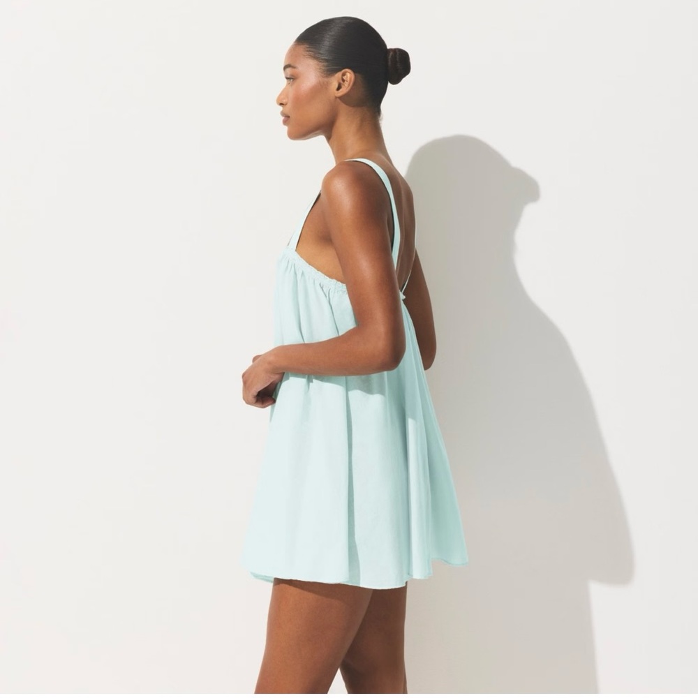 ✨ SKIMS Cotton Voile Mini Dress 👗 | Frost |M✨ - Picture 2 of 7